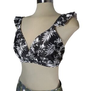 ACX Active White and Black Swimming Top Size XL